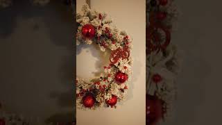 Handmade Flocked Christmas Wreath [upl. by Aziar]