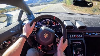 2023 Lamborghini Huracan Sterrato  POV Test Drive Binaural Audio [upl. by Emersen]