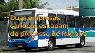 Duas empresas de ônibus cariocas escapam da falência [upl. by Ahsuatan305]