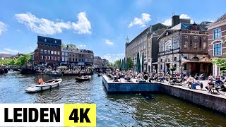 LEIDEN NETHERLANDS 🇳🇱 4K Ultra HD City Centre Walking Tour [upl. by Caasi2]