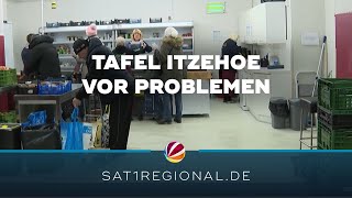 Tafel Itzehoe vor Problemen Immer mehr Bedürftige immer weniger Spenden [upl. by Odlanyar]