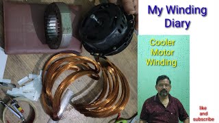 My Winding Diary  part1 cooler motor  chimney motor winding [upl. by Decato312]