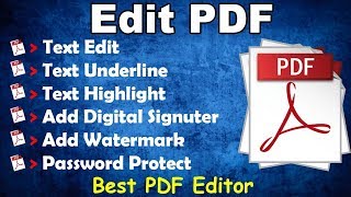 How to Edit PDF file Offline  PDF file ko edit kare free main  Best PDF Editor Hindi [upl. by Tremain431]