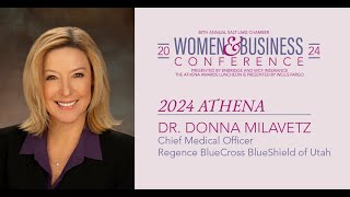 2024 ATHENA Dr Donna Milavetz [upl. by Leinadnhoj]