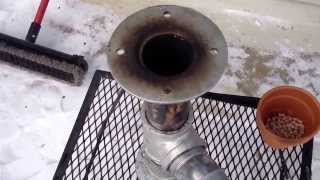 Video 3 DIY rocket stove updated easy no tools in action testing and boiling snow [upl. by Nna]