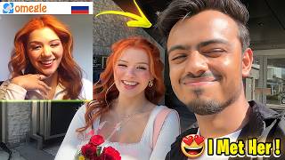 OMEGLE TO RUSSIA✈️😍OMEGLE TO REAL LIFE 😍FINALLY I MET HER IN REAL LIFE 💖😍 ItsKunal Vlog [upl. by Haines]