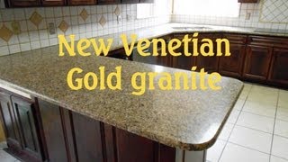 Granite Countertops CharlotteNEW VENETIAN GOLD 4 8 13 [upl. by Marc]