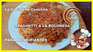 SPAGHETTI A LA BOLOÑESA RECETA COCINANDO PASO A PASO [upl. by Thill]