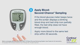 How to perform a blood glucose test  CONTOUR NEXT EZ  mmolL  Canada ENCA [upl. by Lady]