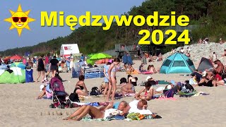 Międzywodzie 2024  plaża i deptak [upl. by Airat]