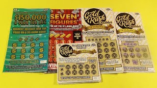 SAT BIG GAME 123 GOLD RUSH DOUBLER 150K YEAR FOR LIFE FL Lottery Scratchers [upl. by Gustaf]