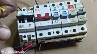 How to Connection MCB Change Over Switch  MCB Changeover wiring Hind [upl. by Anirbak647]