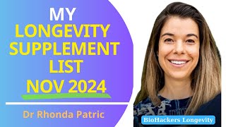 Rhonda Patricks TOP Longevity Supplements for 2024 [upl. by Natfa]