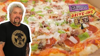 Guy Fieri Goes Back to Pizza Palace He Visited in 2007  Diners DriveIns and Dives  Food Network [upl. by Ott]