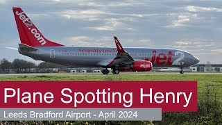 Leeds Bradford Airport LBAEGNM 6th April 2024 [upl. by Anilag]