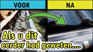 Nooit meer uw dakgoot schoon laten maken  legen GOOTDRAIN ALTERNATIEF Aluminium dakgootrooster [upl. by Levon]