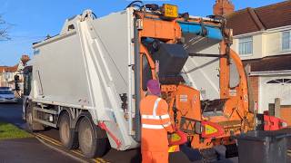 RVS Hire Dennis Elite 6 Twin Pack On Recycling Boxes In Swindon [upl. by Leasi619]