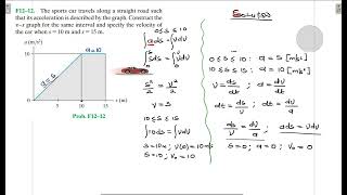 F12–12 Kinematics of a Particle Chapter 12 Hibbeler Dynamics Benam Academy [upl. by Ayenet]