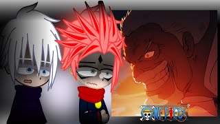 Jujutsu Kaisen React To One Piece  One piece  Gacha react [upl. by Yram]