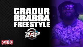 Gradur amp BraBra en freestyle PlanèteRap [upl. by Ahsaenat]