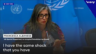 UN rapporteur on Gaza shocked over US behavior responds to antiSemitism [upl. by Bevon]