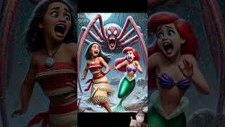 Moana  Ariel vs Spiderman Ladybug Santa Claus Saitama Olaf [upl. by Shenan]