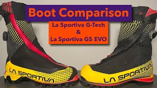 La Sportiva GTech amp La Sportiva G5 EVO Comparison [upl. by Emsmus298]