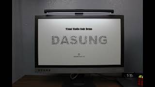 Dasung Paperlike 253  253quot EInk Monitor  Visual Studio Code [upl. by Zetrauq353]