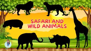 Wild and Safari Animals Videos for Kids and Toddlers  Animal Names and Sounds  Learning Video [upl. by Nosauq]