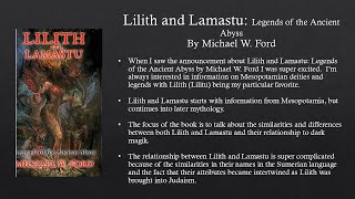 Book Review  Lilith and Lamashtu [upl. by Assirahs981]