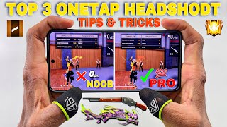 One tap headshot tips and tricks free fire setting sensitivity HUD mobile setting with handcam [upl. by Barlow197]