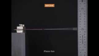 Piezo Fan Demonstration  Mide Technology [upl. by Odlanier80]