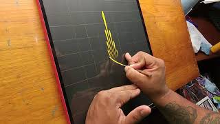 How to Pinstripe Simple Pinstriping Design 14 [upl. by Thurlough762]