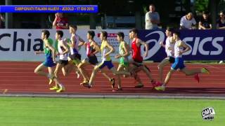 Jesolo  800 Maschile  Campionati Italiani Allievi  17giu2016 [upl. by Zertnom]