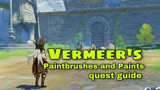 Genshin Impact Vermeers Paintbrushes and Paints location quest guide [upl. by France]