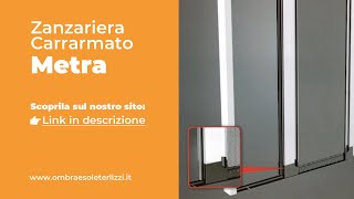 Zanzariera a carrarmato su misura Metra  Scoprila sul nostro sito [upl. by Irmo762]