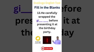 Fill in the blanks for Duolingo English Test PART 1 [upl. by Eralc948]