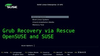 Grub2 Reinstall Tutorial Opensuse [upl. by Matthaeus]