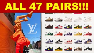 The Entire Louis Vuitton x Nike AF1 x Virgil Abloh Collection [upl. by Abrahamsen87]