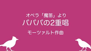 オペラ「魔笛」より “パパパの2重唱” [upl. by Einiffit]