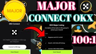 Major Point Convert। Major OKX Wallet । Major Airdrop Eligible। Major Wallet Connect। Major Mining [upl. by Wycoff586]