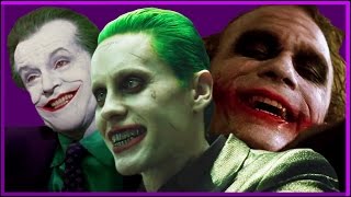 THE JOKER Comparison JACK NICHOLSON vs HEATH LEDGER vs JARED LETO [upl. by Lehcear798]