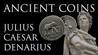 Ancient Coins A Denarius of Julius Caesar [upl. by Sommer]