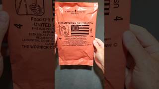 Inside The 2010 Humanitarian Daily Ration MRE Menu 4 shorts [upl. by Inaj]