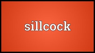 Sillcock Meaning [upl. by Saum]