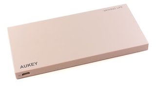 【Review】AUKEY Moving Life Power Bank A1 モバイルバッテリー [upl. by Ttemme868]