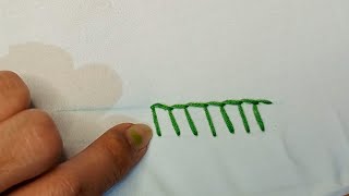 Lesson no 8buttonhole stitch step by step [upl. by Amadeo639]