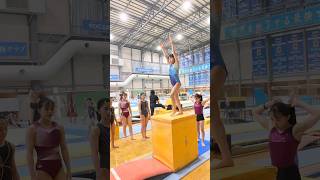 ロイター板をまっすぐ蹴る練習✨ 体操競技 acrobatics 体操 gymnastics gymnast 体操選手 女子選手 gym 楽しむ [upl. by Icam]