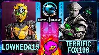 MK1 Lowkeda19 CYRAX VS Terrific Fox 198 NOOB SAIBOT🥊Mortal Kombat 1🥊4K 60ᶠᵖˢ [upl. by Marduk]