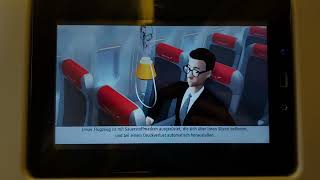 Austrian Airlines Safety Video onboard the B777200 German [upl. by Hayyim518]